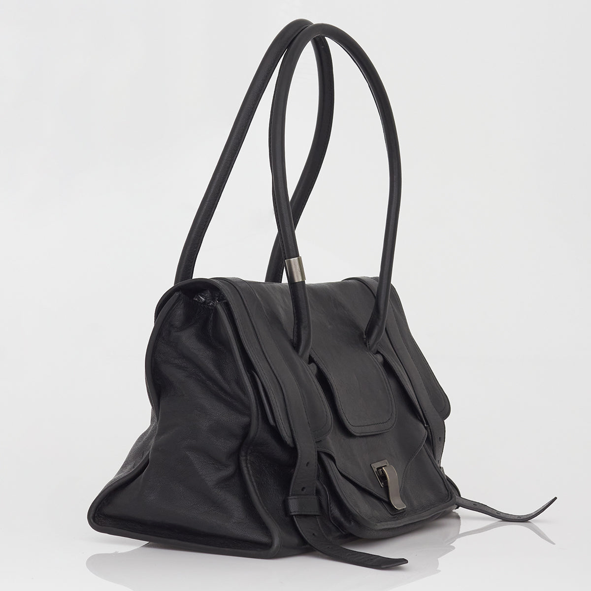 Bolsa Proenza Schouler Couro Preto Grande