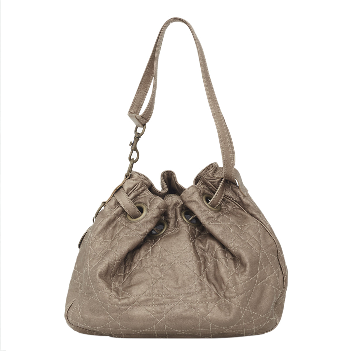 Bolsa Christian Dior Matelassê Bronze Grande