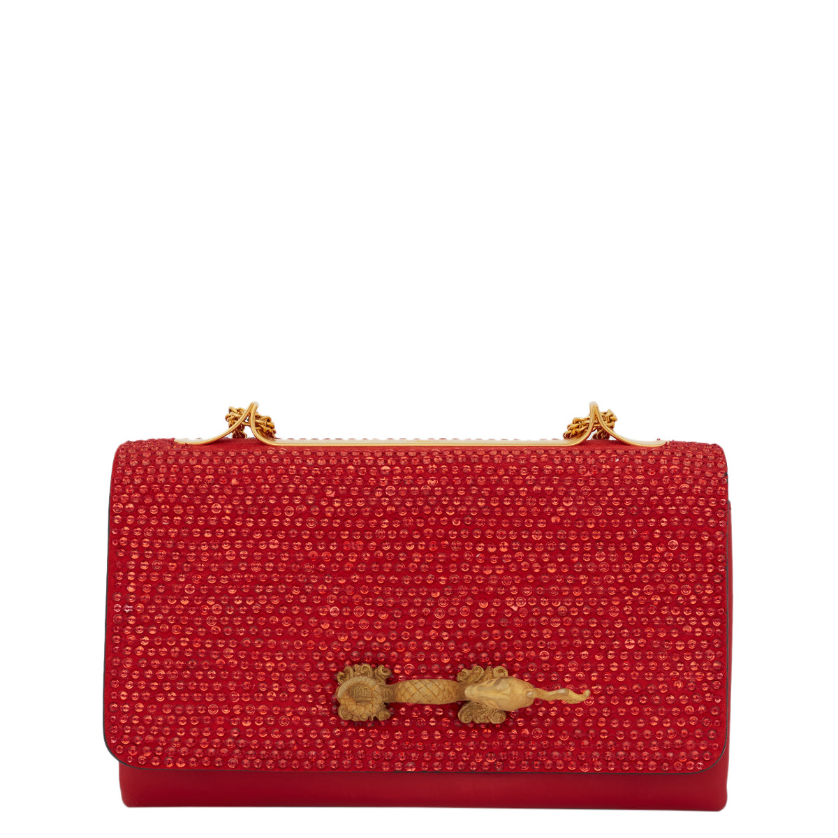 Bolsa Valentino Strass Vermelho Tam. Médio