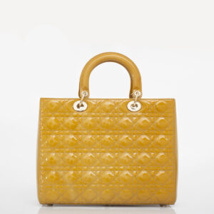 Bolsa Christian Dior Lady Dior Verniz Grande