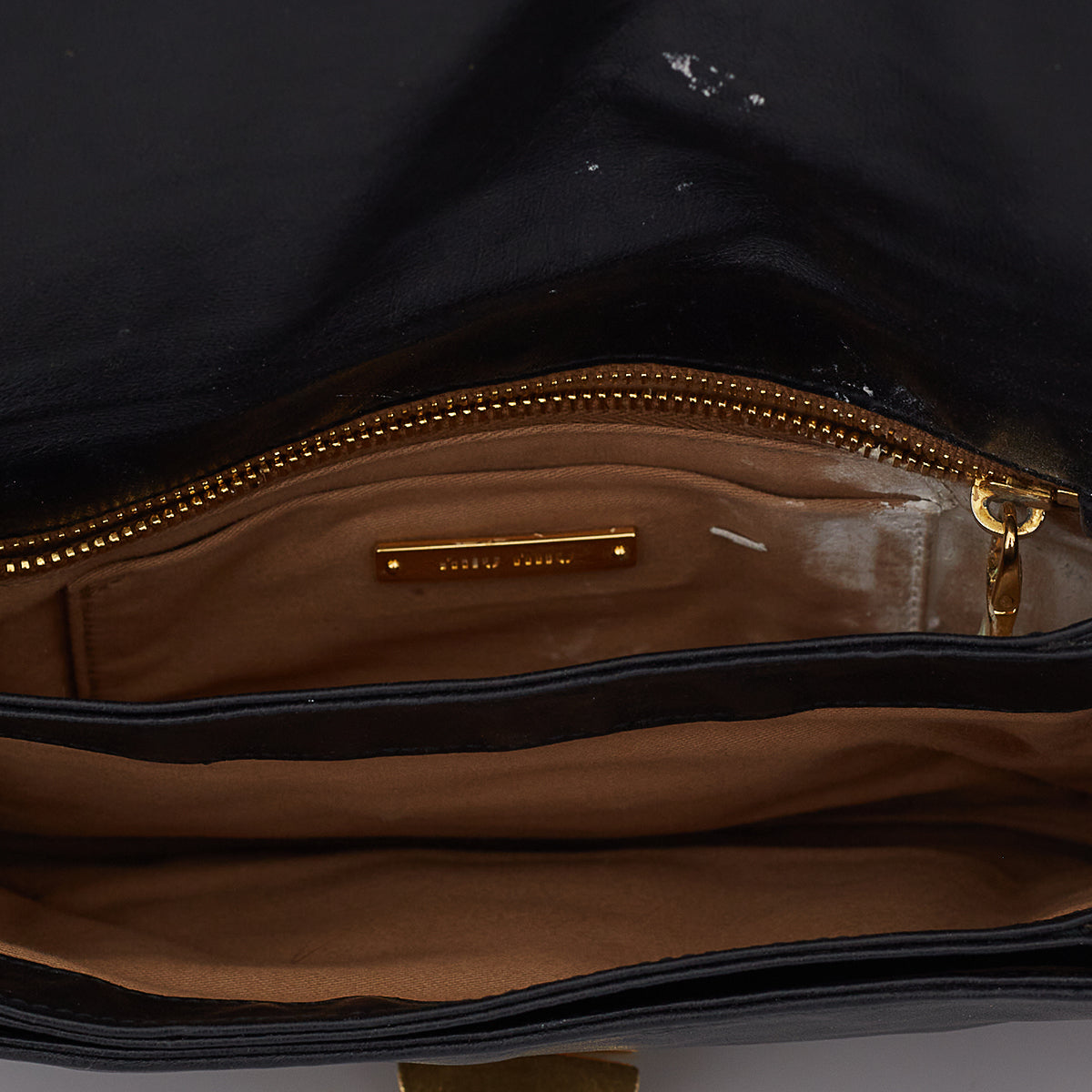 Bolsa Miu Miu Couro Preto Pequena