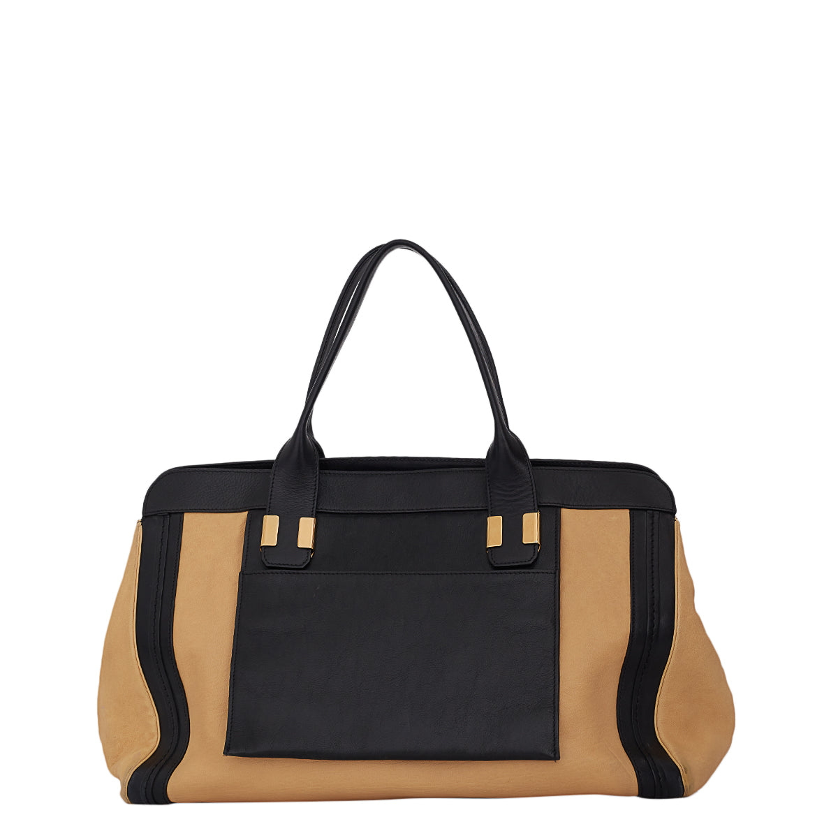 Bolsa Chloé Bicolor Preto e Bege Grande