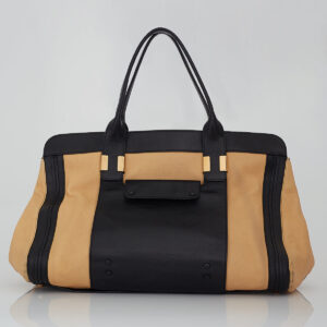 Bolsa Chloé Bicolor Preto e Bege Grande