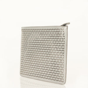 Clutch Alaia Prateada Recorte de Laser
