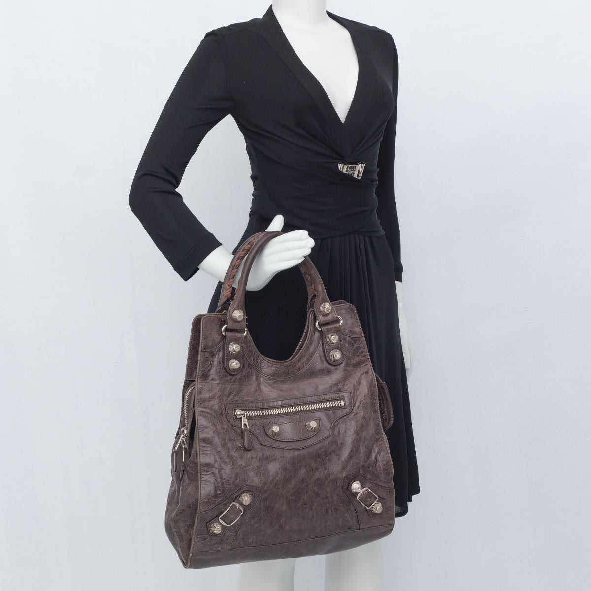 Bolsa Balenciaga Marrom Grande