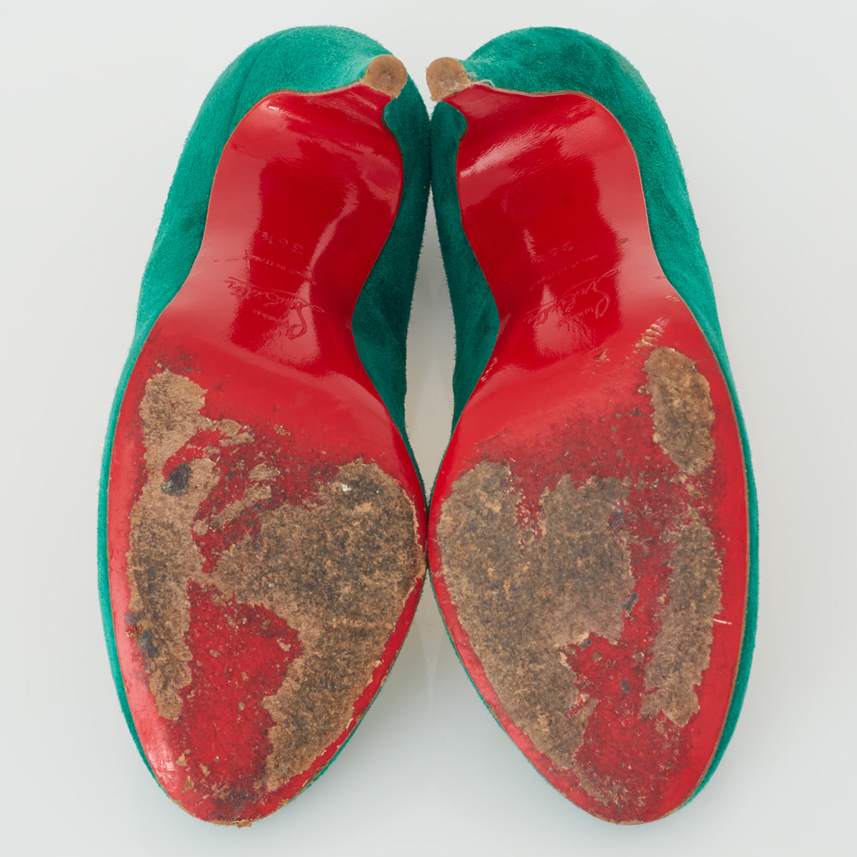 Sapato Christian Louboutin Ron Ron Verde Tam. 36,5