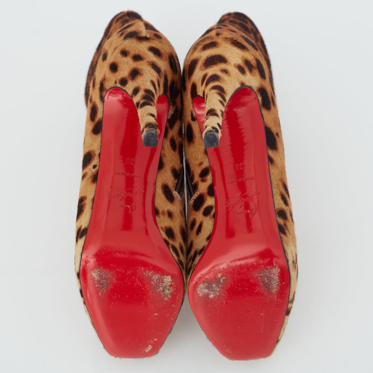 Ankle Boot Christian Louboutin Cavalino Tam. 38
