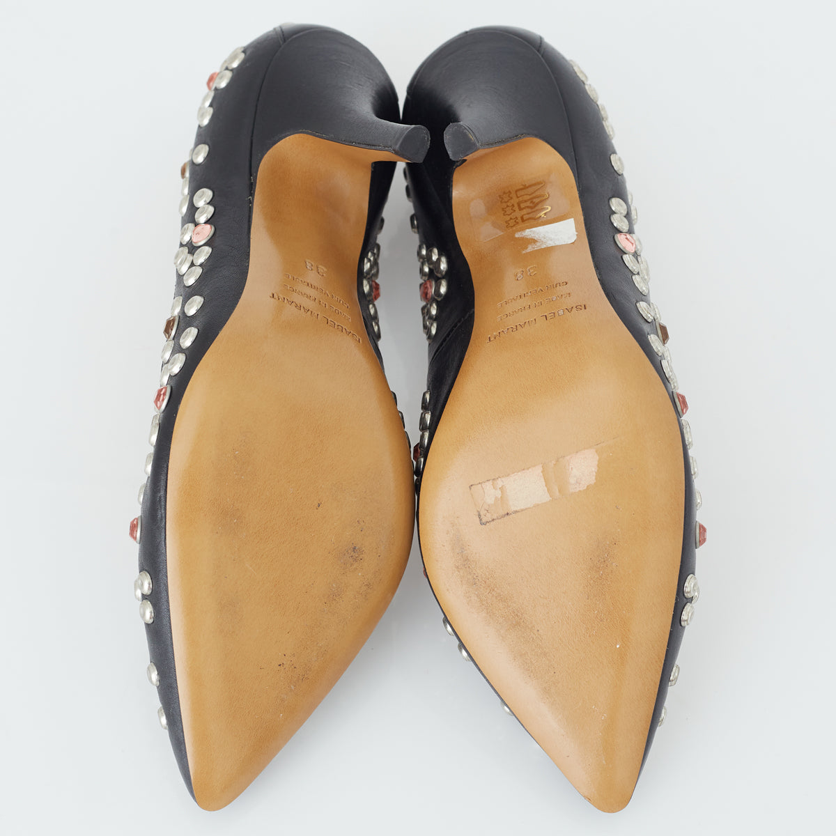 Scarpin Isabel Marant Preto com Tachinhas Tam. 38