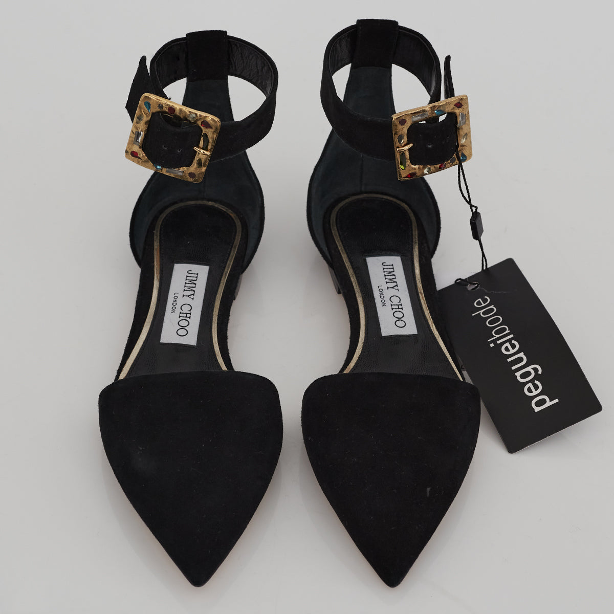 Sapatilha Jimmy Choo Camurça Preta Tam. 37