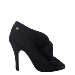 Ankle Boot Chanel Cetim Preto Tam. 40