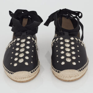 Espadrille Jimmy Choo Couro Preto Tam. 39