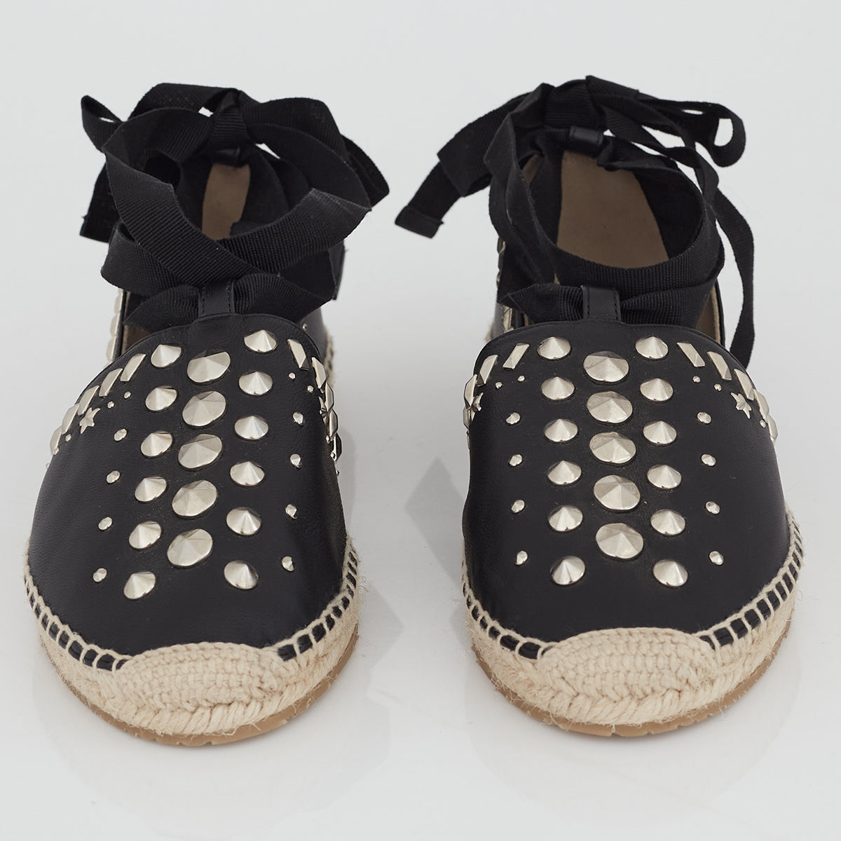 Espadrille Jimmy Choo Couro Preto Tam. 39
