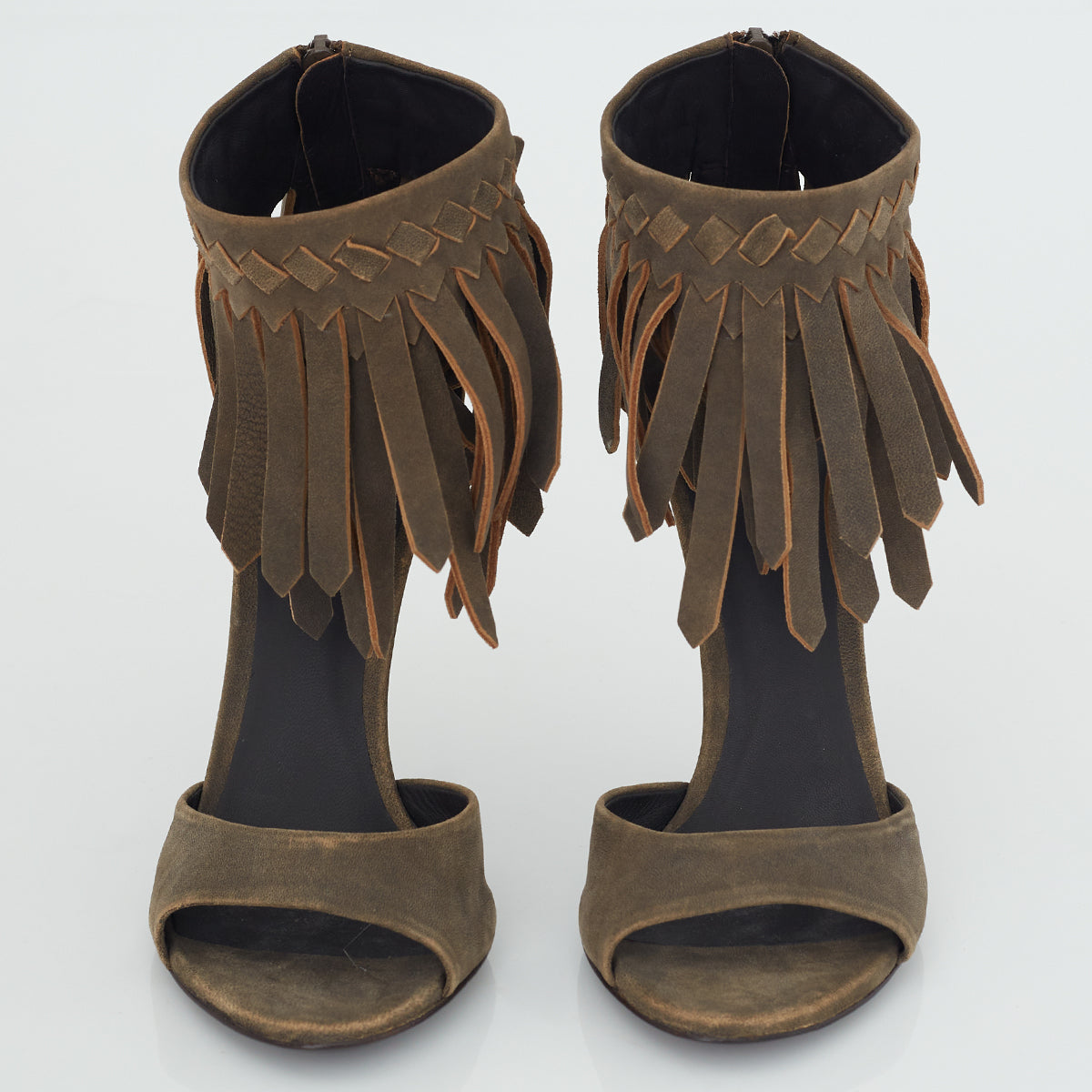 Sandália Bottega Veneta Suede Franjas Tam. 38