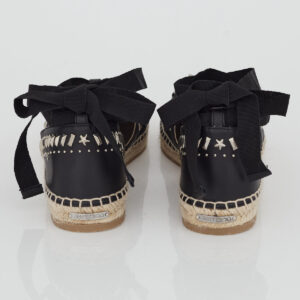 Espadrille Jimmy Choo Couro Preto Tam. 39