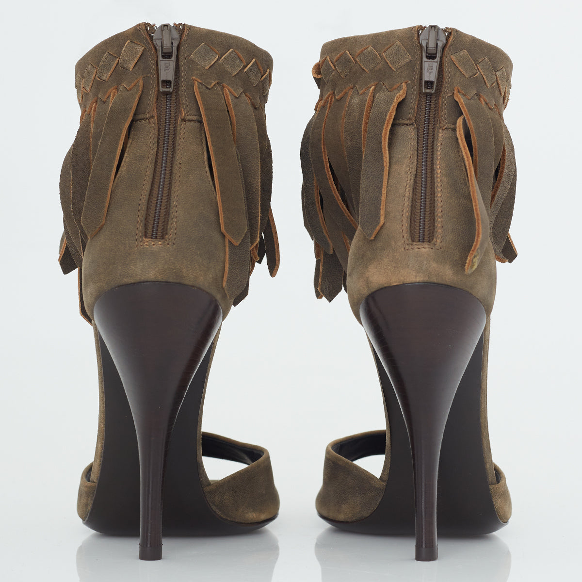 Sandália Bottega Veneta Suede Franjas Tam. 38