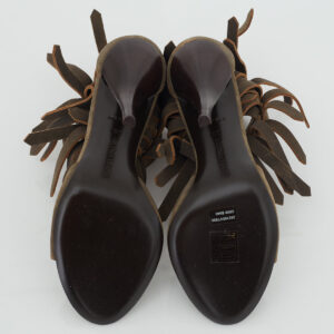 Sandália Bottega Veneta Suede Franjas Tam. 38