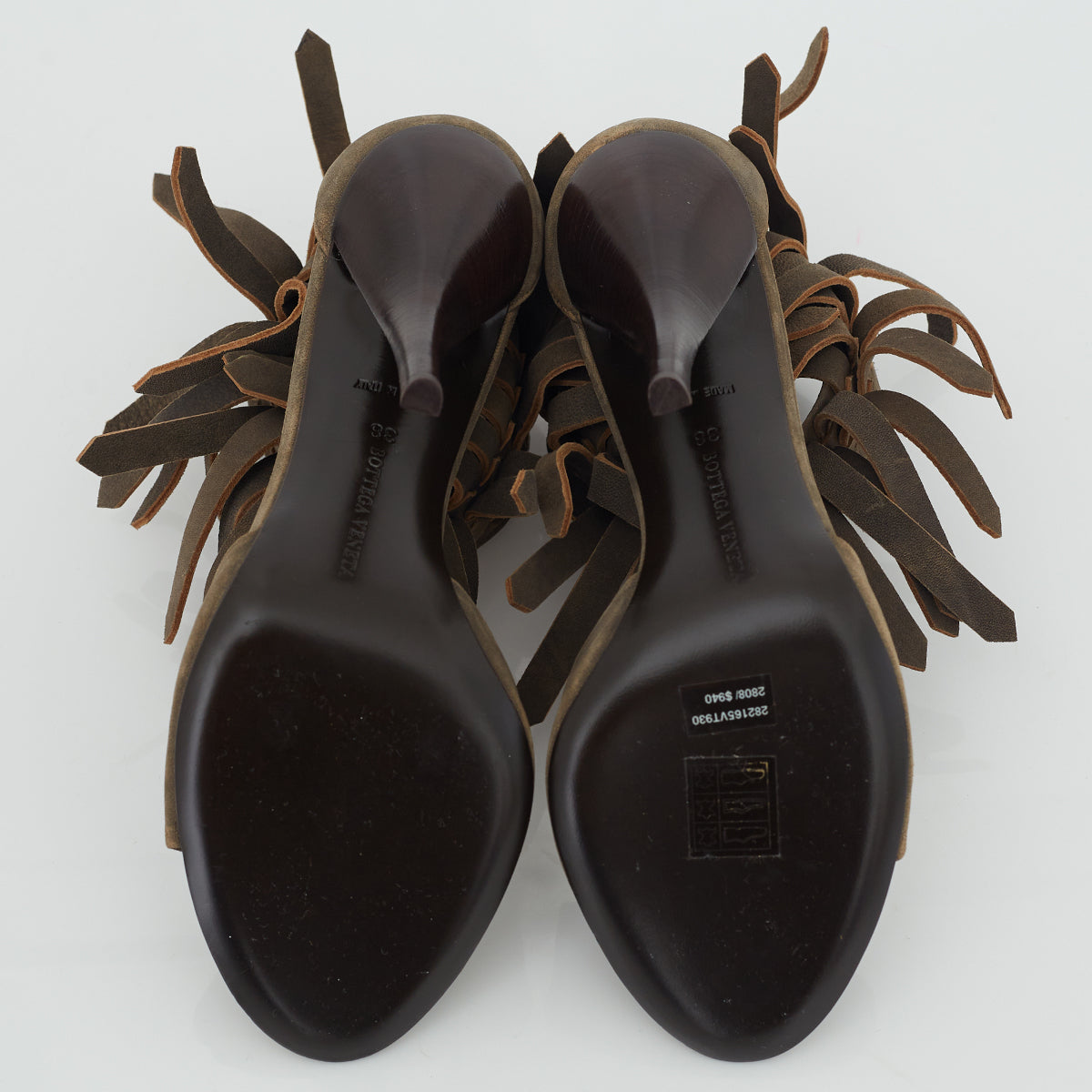 Sandália Bottega Veneta Suede Franjas Tam. 38