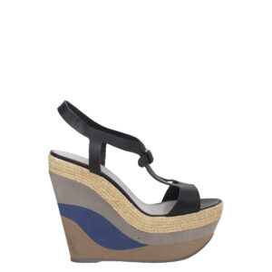 Anabela Sergio Rossi Cinza e Azul Tam.39