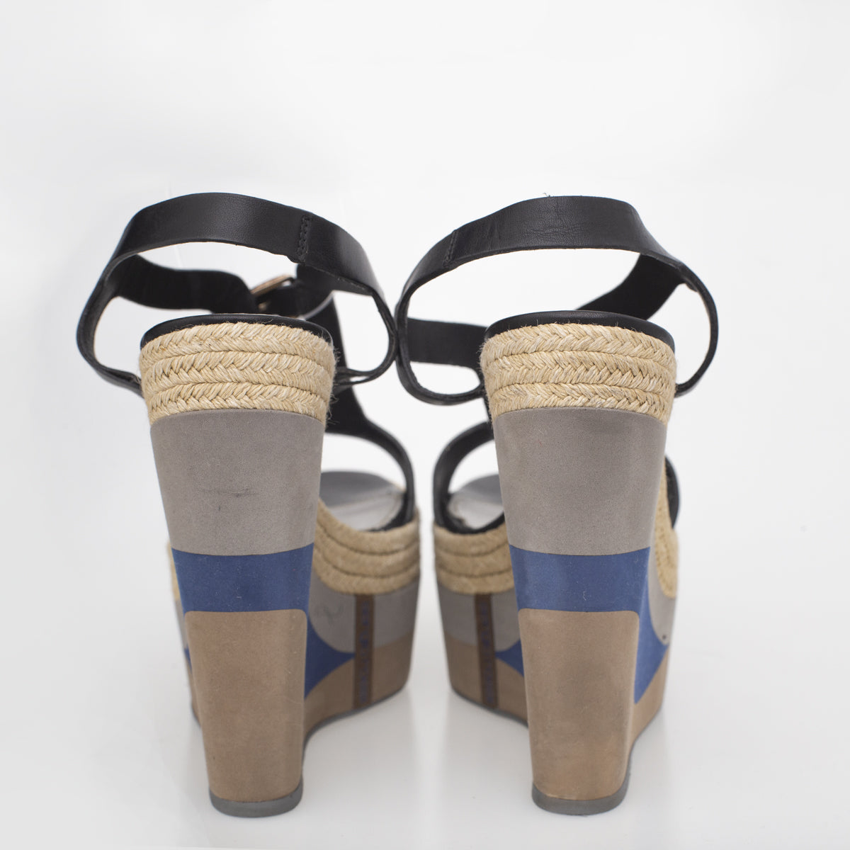 Anabela Sergio Rossi Cinza e Azul Tam.39