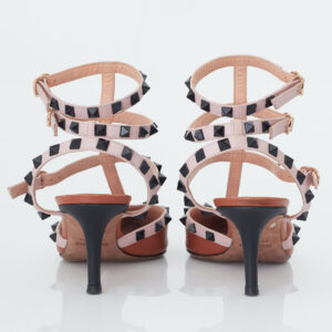 Sapato Valentino Rockstud Couro Marrom Tam. 39,5