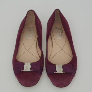 Sapatilha Salvatore Ferragamo Varina Roxa Tam. 7,5