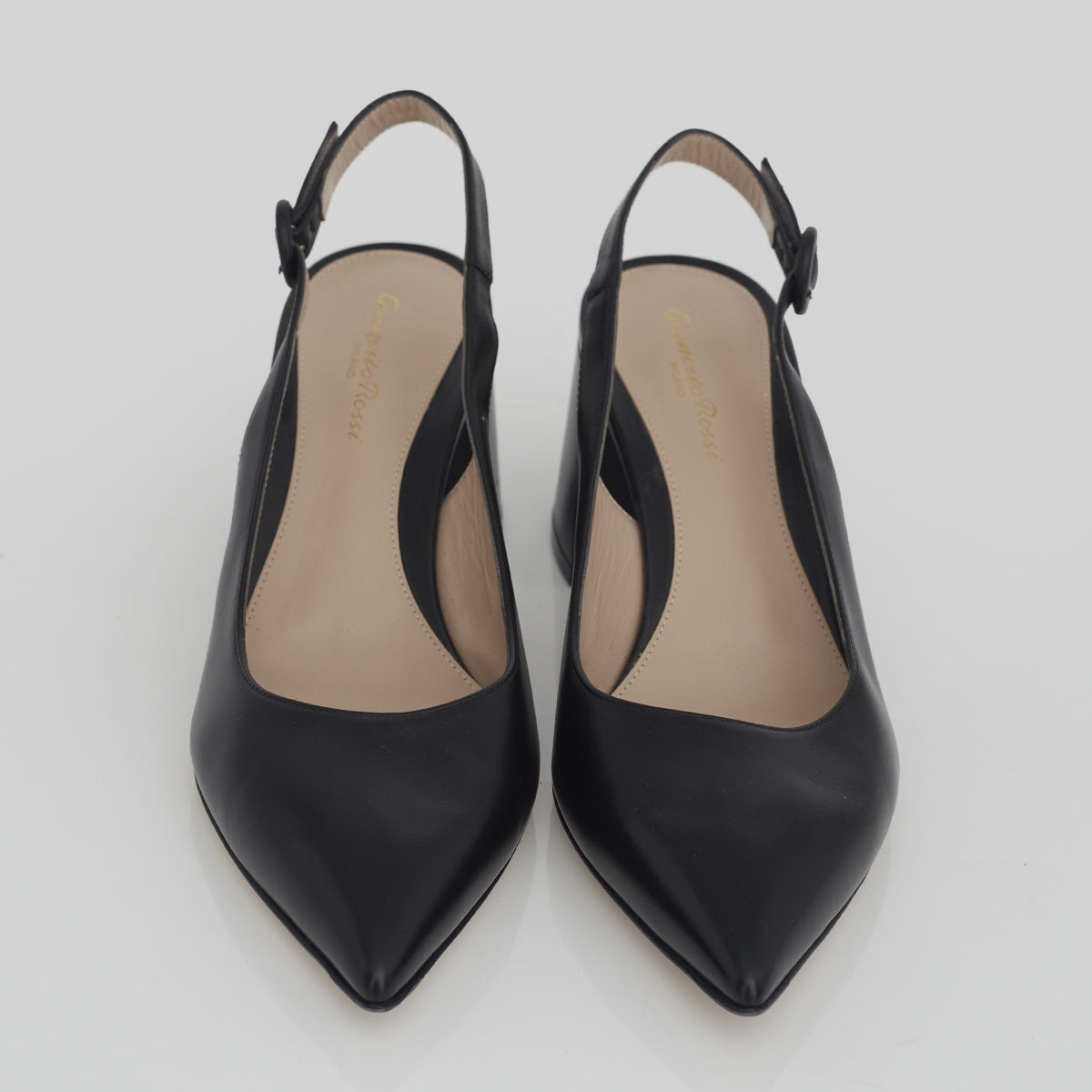 Sapato Gianvito Rossi Preto Salto Grosso Tam. 37 Br
