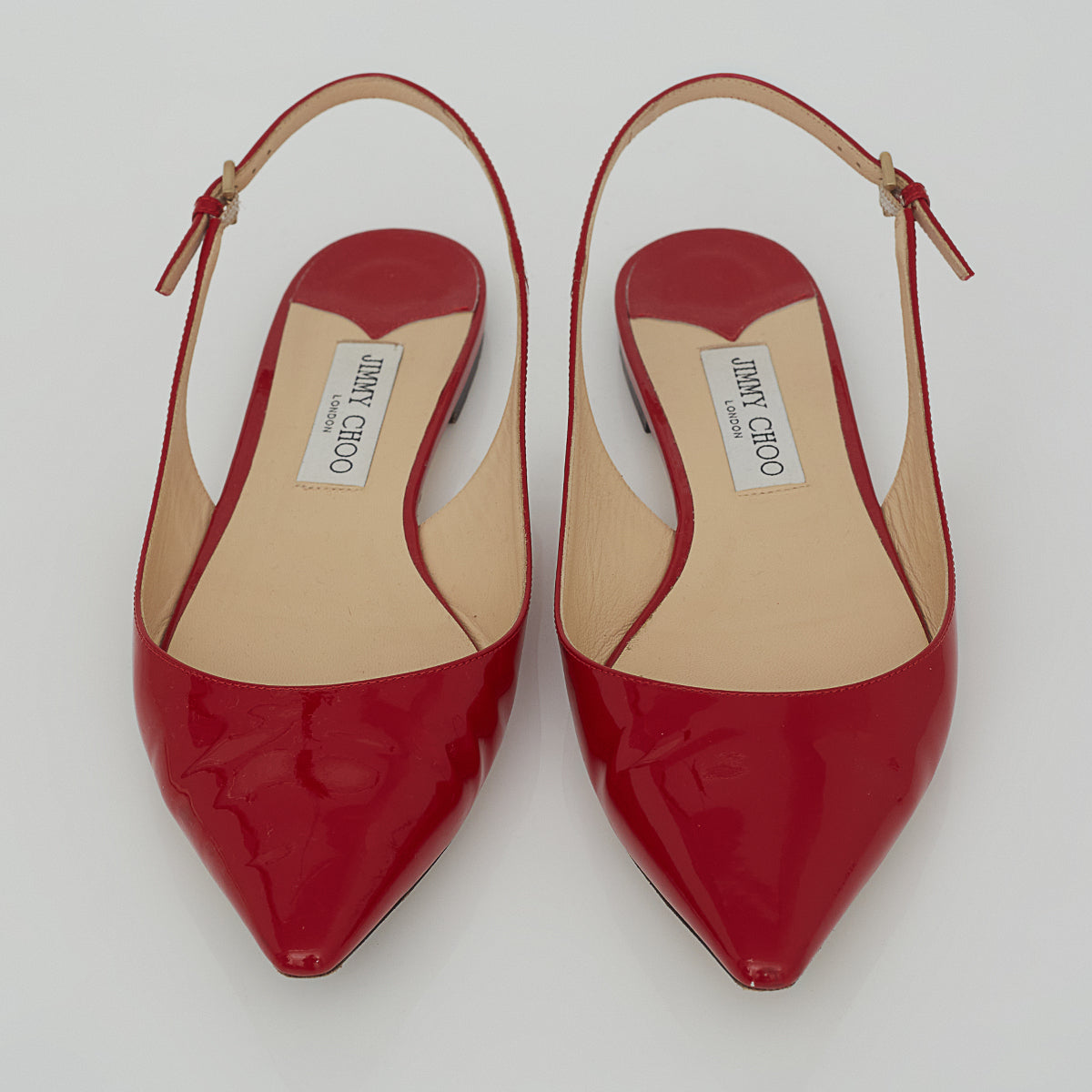Sapatilha Jimmy Choo Erin Flat Vermelho Tam. 40