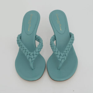 Sandália Gianvito Rossi Trançado Azul Tiffany Tam. 39