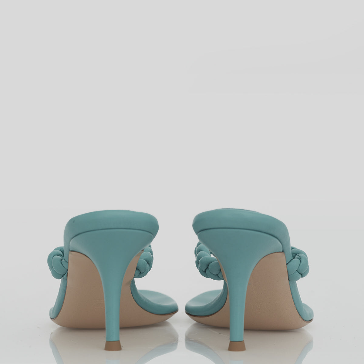Sandália Gianvito Rossi Trançado Azul Tiffany Tam. 39