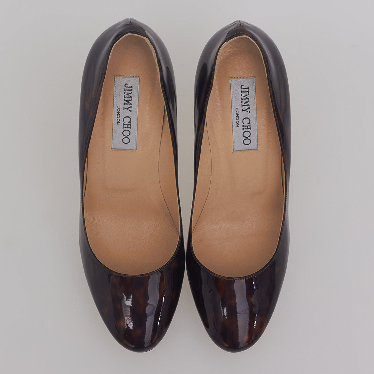 Sapato Jimmy Choo Verniz Tartaruga Tam. 38,5