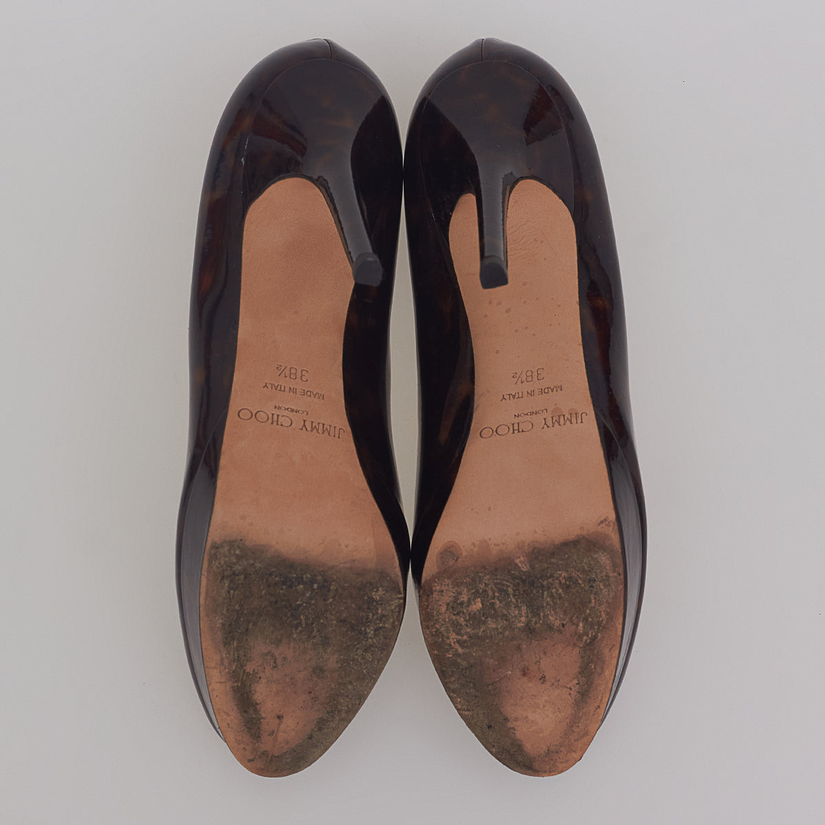 Sapato Jimmy Choo Verniz Tartaruga Tam. 38,5