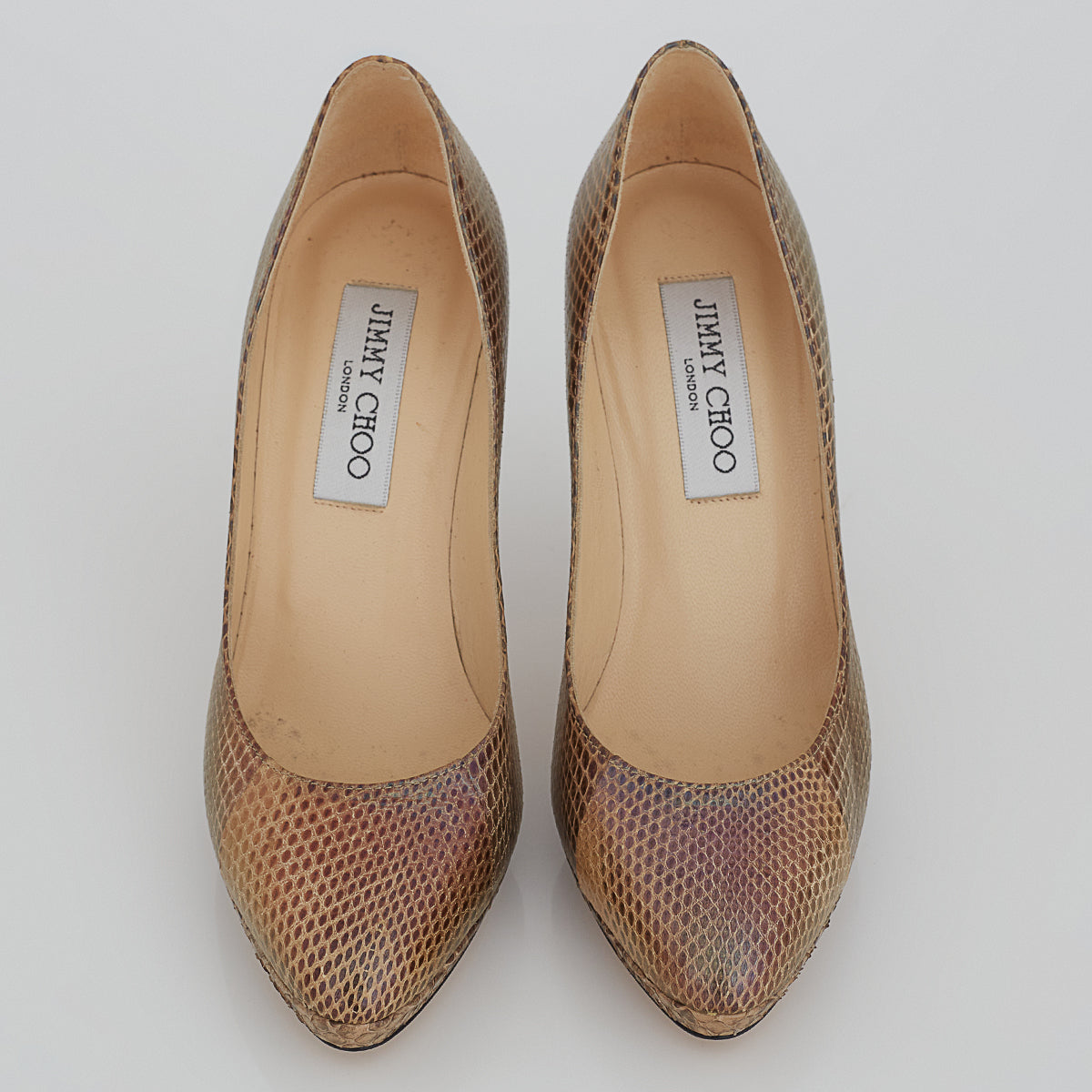 Sapato Jimmy Choo Couro Metalizado Tam. 36