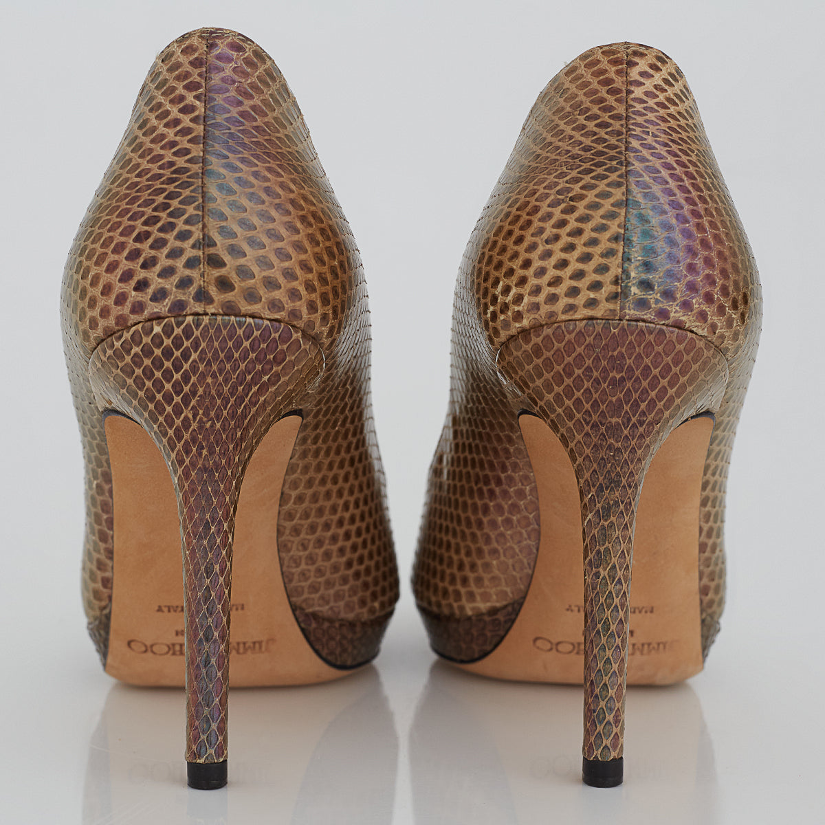Sapato Jimmy Choo Couro Metalizado Tam. 36