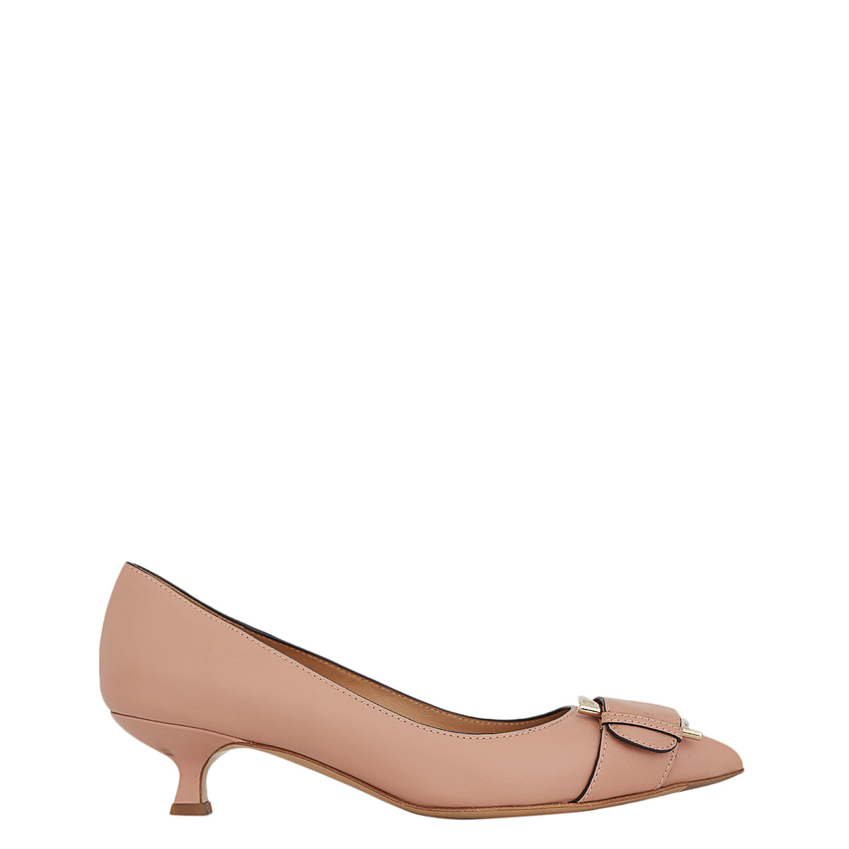 Scarpin Salvatore Ferragamo Couro Nude Tam. 6,5