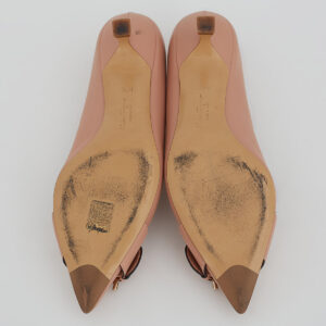 Scarpin Salvatore Ferragamo Couro Nude Tam. 6,5