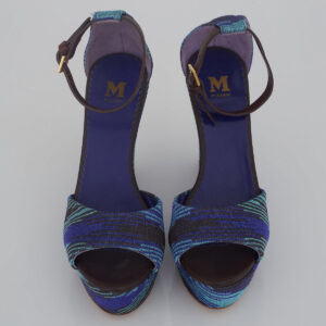 Sandália Missoni Anabela Azul Tam. 38