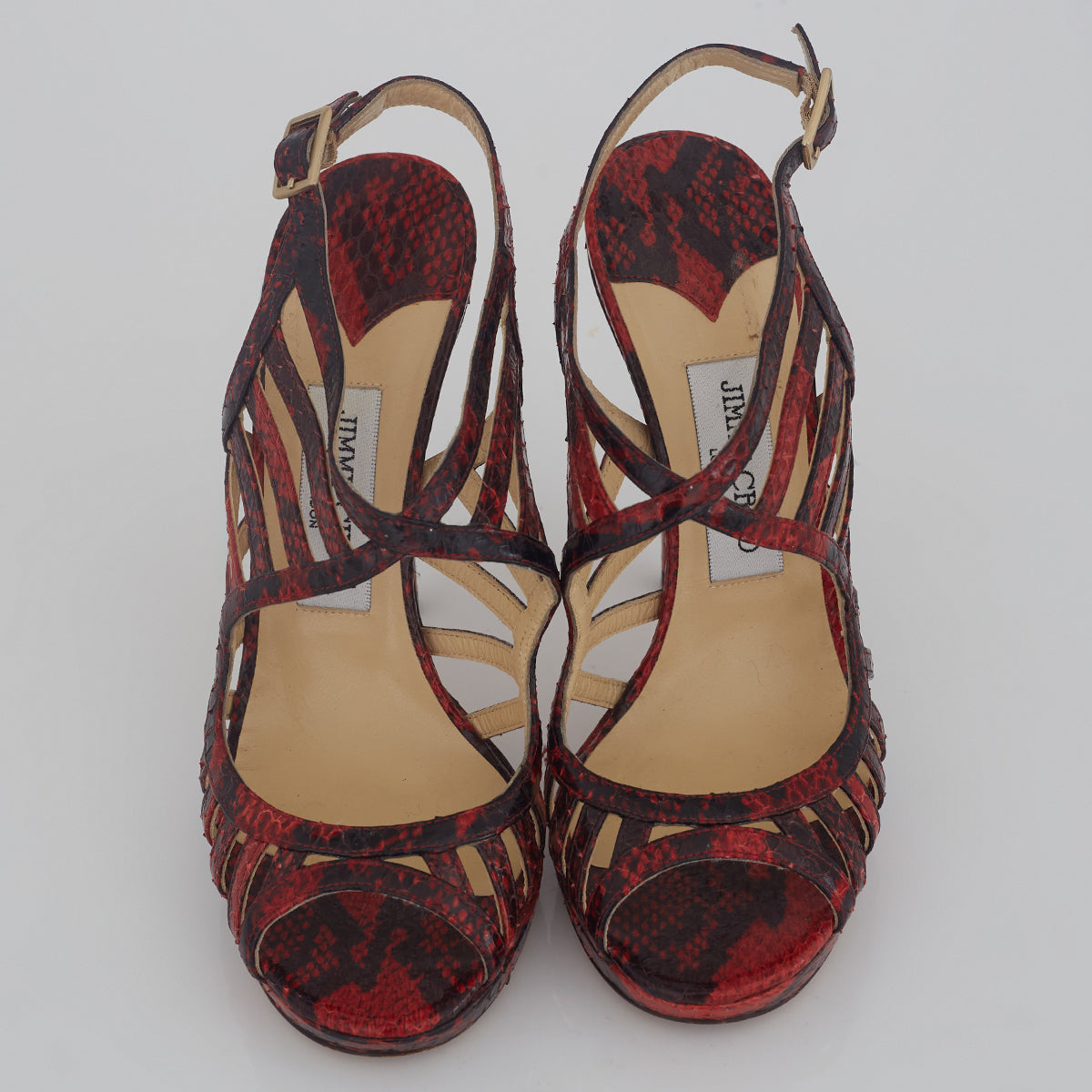 Sandália Jimmy Choo Couro Bicolor Tam. 38