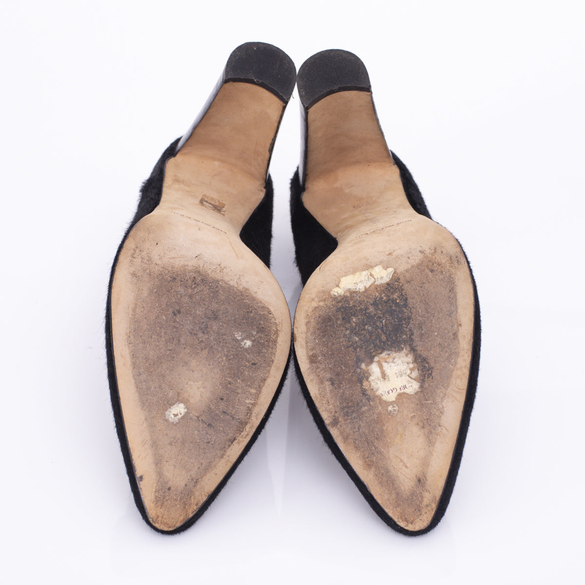 Sapato Manolo Blahnik de Pele Preto Tam. 39,5