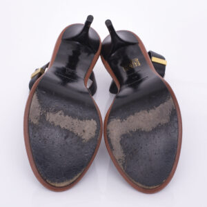Sandália Balenciaga Preto com Detalhe Marrom tam. 40