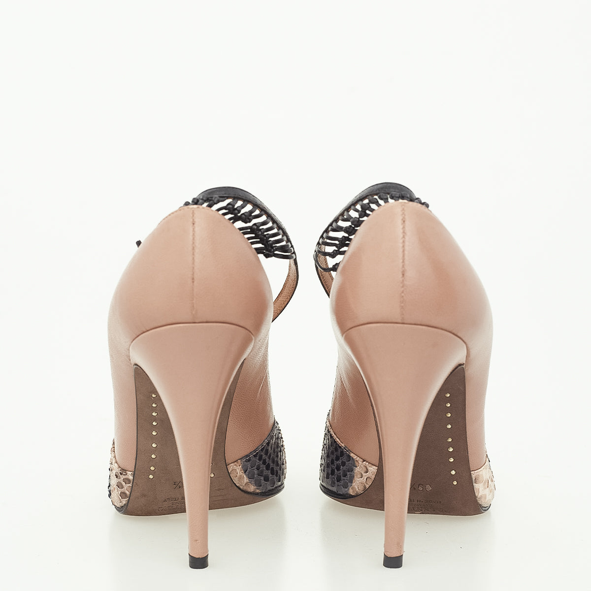 Scarpin Valentino Phytton e Bege Tam. 39,5