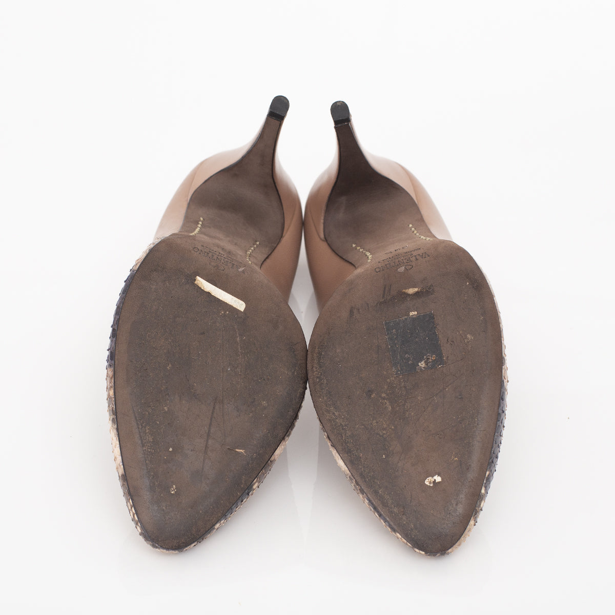Scarpin Valentino Phytton e Bege Tam. 39,5