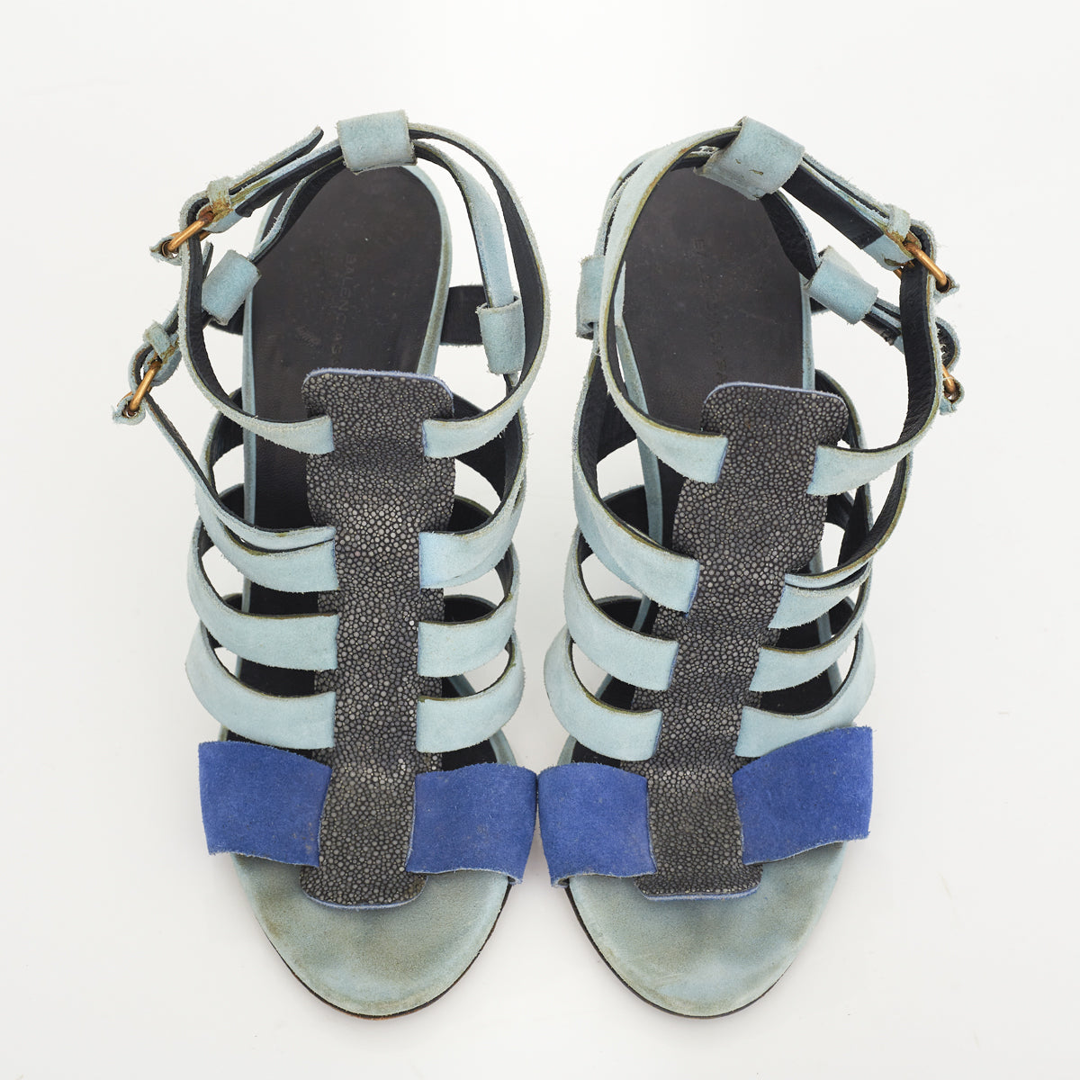 Sandália Balenciaga Turquesa Tam. 40,5