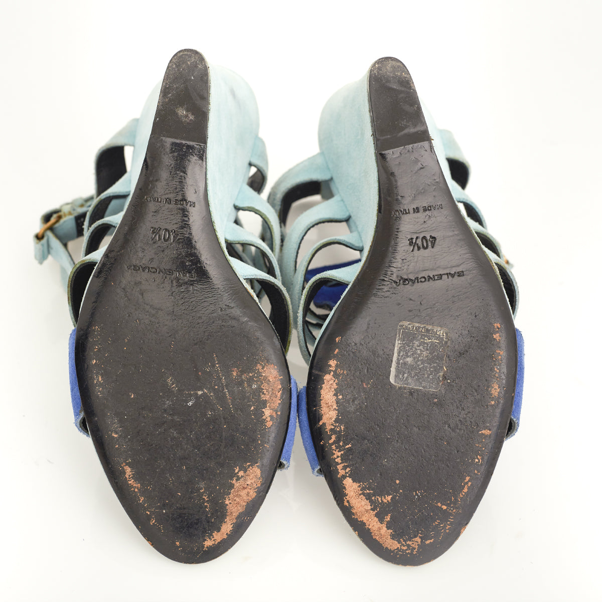 Sandália Balenciaga Turquesa Tam. 40,5