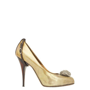 Sapato Giuseppe Zanotti Dourado Metalizado Tam. 38