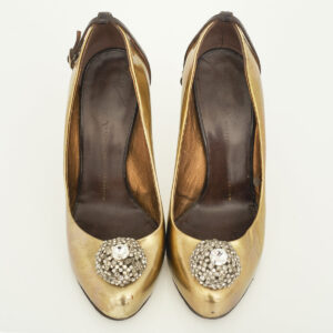 Sapato Giuseppe Zanotti Dourado Metalizado Tam. 38