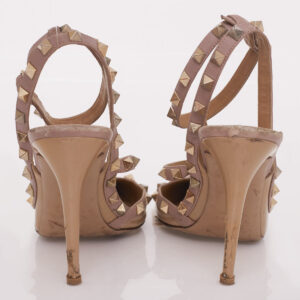 Scarpin Valentino Rockstud Verniz Preto Tam 36
