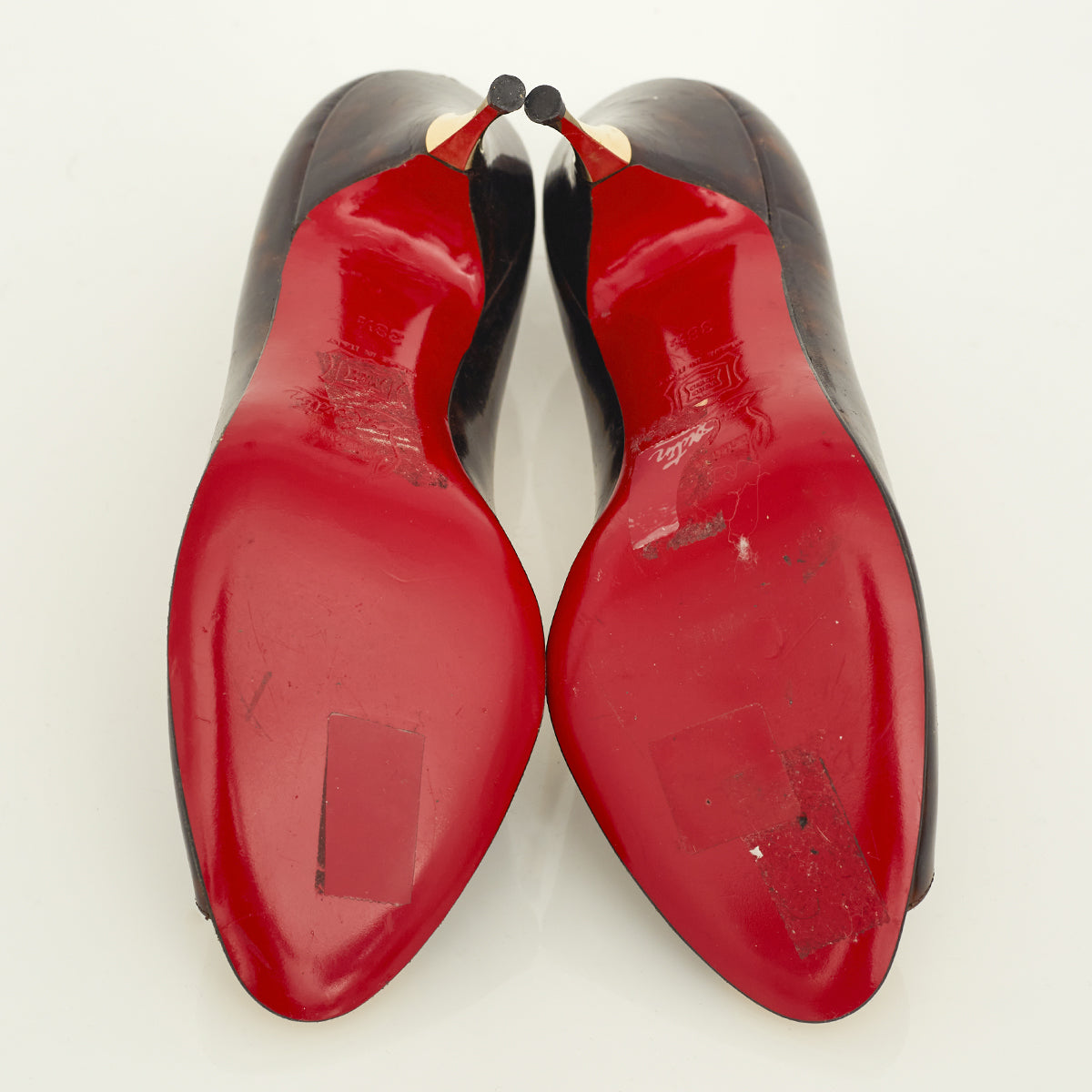 Peep Toe ChristianLouboutin Verniz Tam.38,5