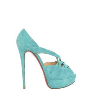Peep Toe Christian Louboutin Turquesa Tam. 38