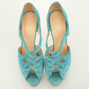 Peep Toe Christian Louboutin Turquesa Tam. 38