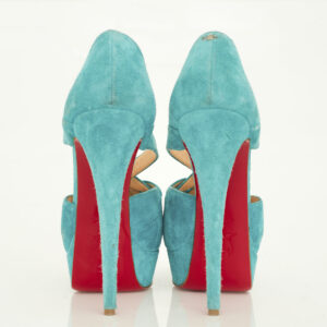 Peep Toe Christian Louboutin Turquesa Tam. 38